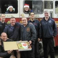 Photo Flash: Broadway Kids Care Deliver Holiday Goodies To Firemen & Policemen